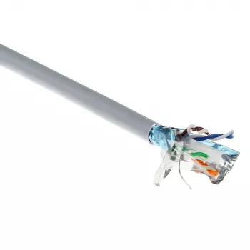 ACT CAT6A F/UTP vientisas vytos poros kabelis, PVC, AWG 23, CPR: B2ca, 500 m