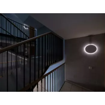 Lubinis šviestuvas Steinel RS PRO R20 plus SC, apvalus, integruotas LED 15,86 W, baltas, 350×55 mm, judesio jutiklis