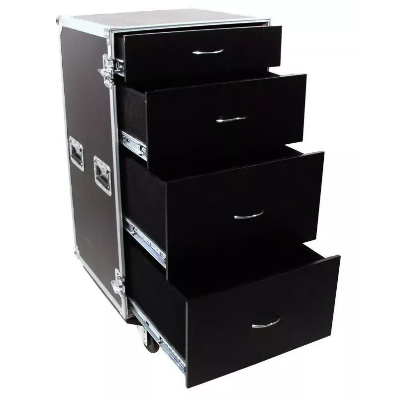 Flight case Roadinger 30126432 Fanera Juoda Sidabrinė 64.5 kg