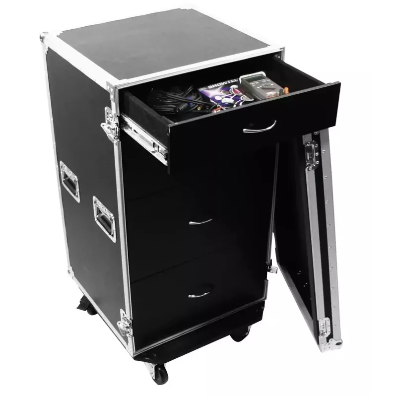 Flight case Roadinger 30126432 Fanera Juoda Sidabrinė 64.5 kg