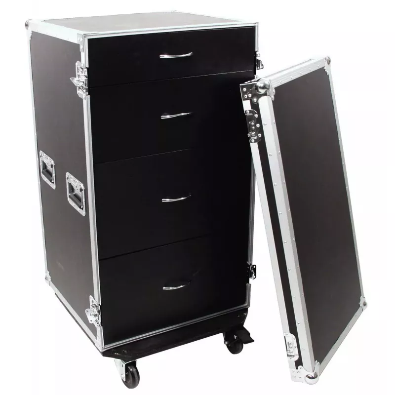 Flight case Roadinger 30126432 Fanera Juoda Sidabrinė 64.5 kg