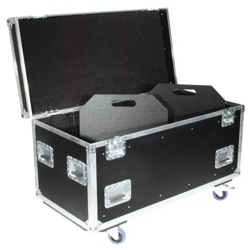 Transportavimo dėklas Roadinger 30126410 fanera juoda sidabrinė 46,5 kg