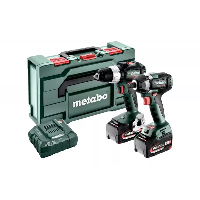 Sraigtinis suktuvas Metabo SET 2.9.3 18V 2100 RPM Juoda, Žalia, Raudona