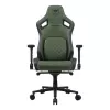 Universali žaidimų kėdė Cougar DEFENSOR S ARMY GREEN F — minkštinta sėdynė, maks. 150 kg, P 760 × G 690 mm, A 129,5–137 cm