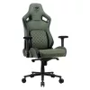 Universali žaidimų kėdė Cougar DEFENSOR S ARMY GREEN F — minkštinta sėdynė, maks. 150 kg, P 760 × G 690 mm, A 129,5–137 cm