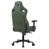 Universali žaidimų kėdė Cougar DEFENSOR S ARMY GREEN F — minkštinta sėdynė, maks. 150 kg, P 760 × G 690 mm, A 129,5–137 cm