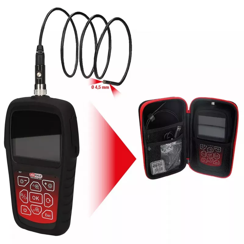 Pramoninis endoskopas KS Tools 550.7530, svoris 525 g, rankinė apžiūros kamera