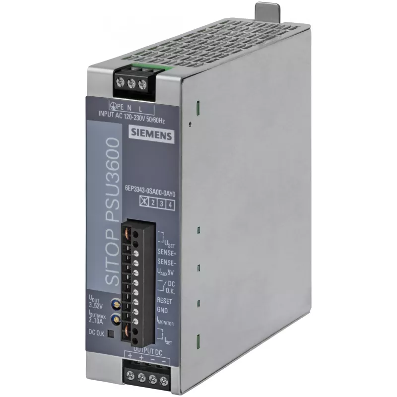 Siemens 6EP3343-0SA00-0AY0 maitinimo adapteris / inverteris Vidinis Įvairiaspalvis