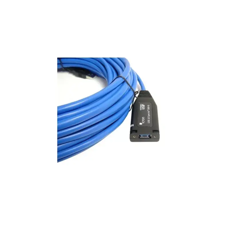USB laidas Icron 00-00351 USB 3.2 Gen 1 15m USB A juoda mėlyna