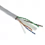 ACT Cat 6A U/UTP solidus instaliacinis kabelis, PVC Eca 23AWG pilkas 500 metrų
