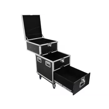 Skrydžio dėžė Roadinger 30126430 fanera 38 kg juoda sidabro