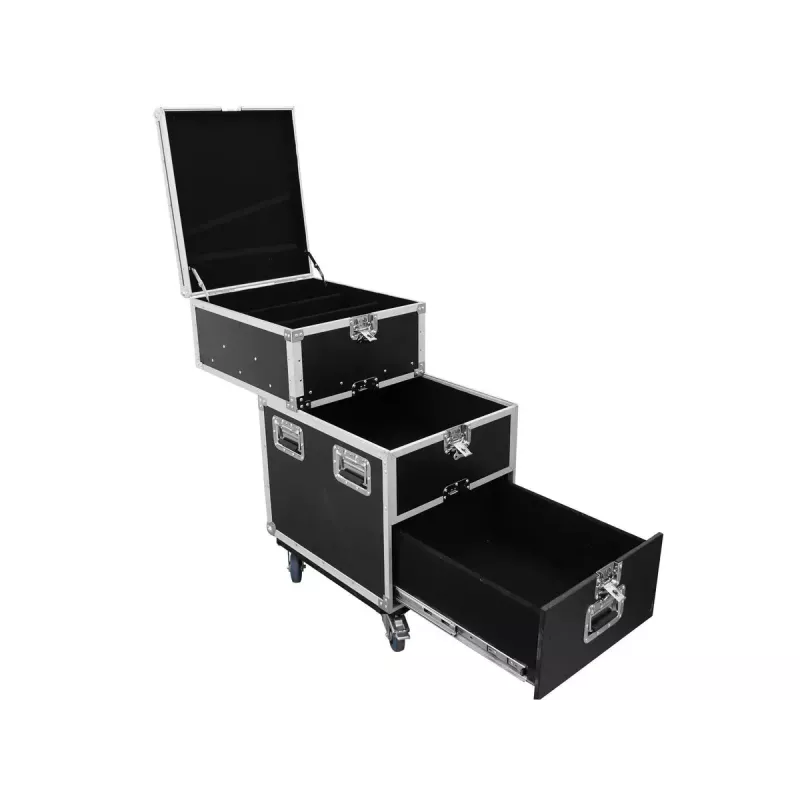 Skrydžio dėžė Roadinger 30126430 fanera 38 kg juoda sidabro