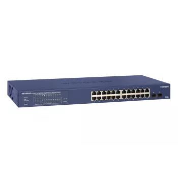 NETGEAR GS724TP valdomas L2/L3/L4 Gigabit Ethernet (10/100/1000) maitinimas per Ethernet (PoE) 1U juoda, pilka