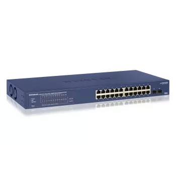 NETGEAR GS724TP valdomas L2/L3/L4 Gigabit Ethernet (10/100/1000) maitinimas per Ethernet (PoE) 1U juoda, pilka