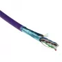 ACT Cat 6A F/UTP vientisas instaliacinis kabelis, LSZH, CPR euroklasė ECA, 24AWG, violetinis, 500 metrų
