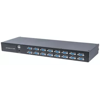 Intellinet modulinis 16 prievadų VGA KVM jungiklis, skirtas naudoti su produktų numeriais 507622, 507738, 507981, 507998, 508025, 508032, 508049 ir 508056