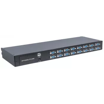Intellinet modulinis 16 prievadų VGA KVM jungiklis, skirtas naudoti su produktų numeriais 507622, 507738, 507981, 507998, 508025, 508032, 508049 ir 508056