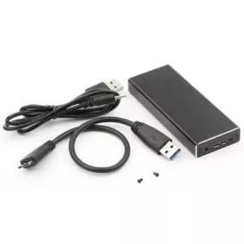 CoreParts MSUB2340 atminties diskų dėklas SSD dėklas Juoda