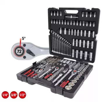 Veržliarakčių galvučių rinkinys KS Tools 917.0216