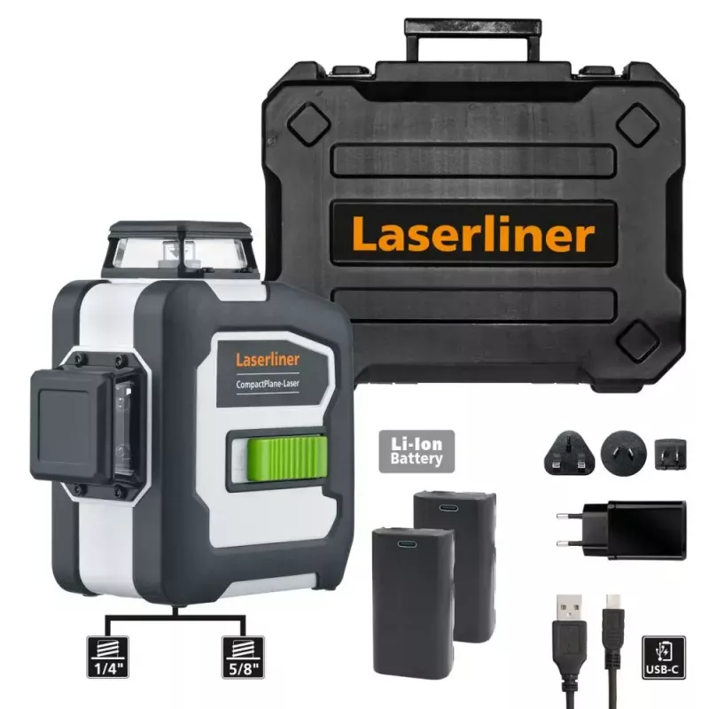 Lazerinis atstumo matuoklis Laserliner CompactPlane-Laser 3G Pro 30 m tikslumas 0,35 mm