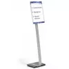 Informacinis stendas Durable 481323 A3 Akrilas Sidabrinis