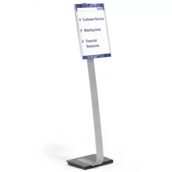 Informacinis stendas Durable 481323 A3 Akrilas Sidabrinis