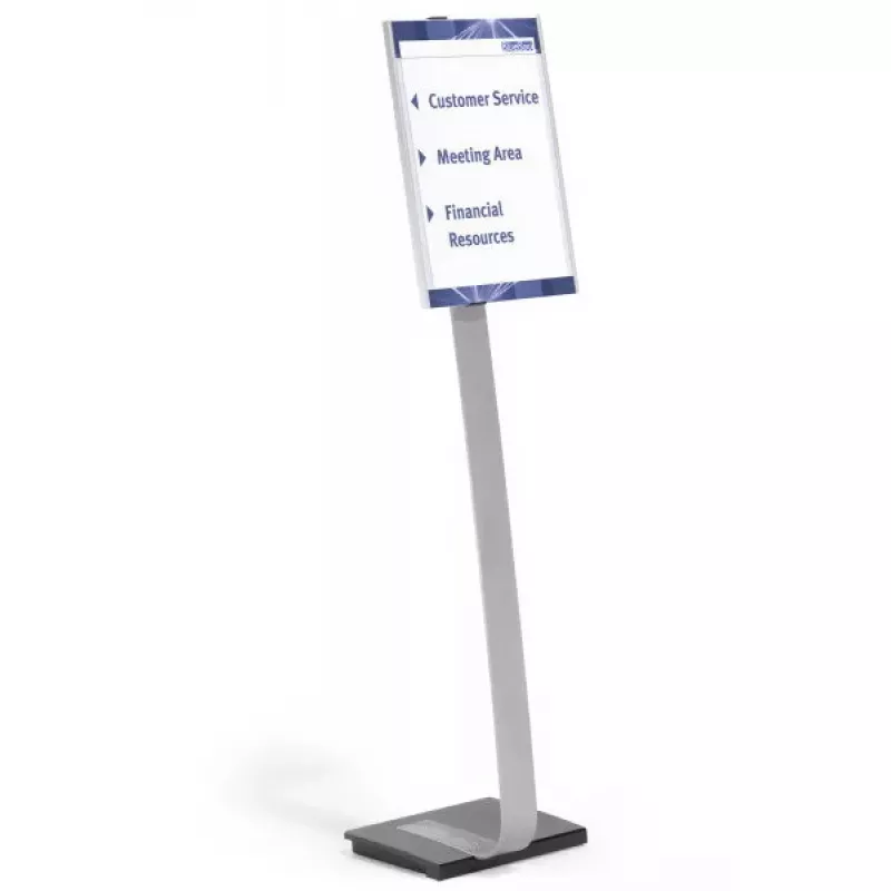 Informacinis stendas Durable 481323 A3 Akrilas Sidabrinis
