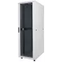 Intellinet 19 colių tinklo spinta – laisvai pastatoma, 26U, 600x600 mm (plotis x gylis), pilka, plokščia pakuotė, maks. 1500 kg, kelių taškų durų užraktas, po vieną užraktą šoninėms panelėms, naudingas gylis 123–373 mm, IP20, stovas, plienas