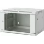 Intellinet 19 colių tinklo spinta – sieninė (standartinė), 20U, 600 mm gylio, pilka, surinkta, maks. 60 kg, tinkama naudoti ir ant stalo ar grindų, naudingas gylis 500 mm, metalinės ir stiklinės durys, galinė panelė, nuimami šonai, dalys sieniniam montavimui nepridedamos