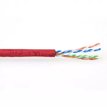 komutacinis kabelis ACT CAT6A U/UTP PVC 305m Raudonas