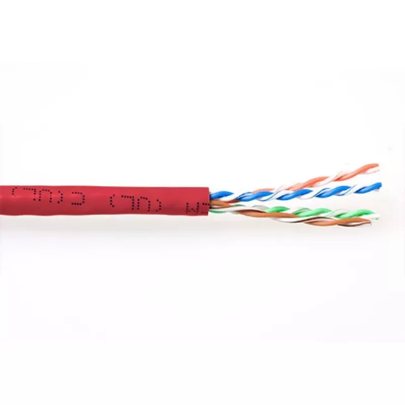 komutacinis kabelis ACT CAT6A U/UTP PVC 305m Raudonas