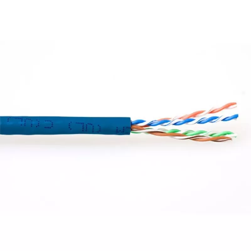 komutacinis kabelis ACT CAT6A U/UTP PVC 305 m Mėlynas