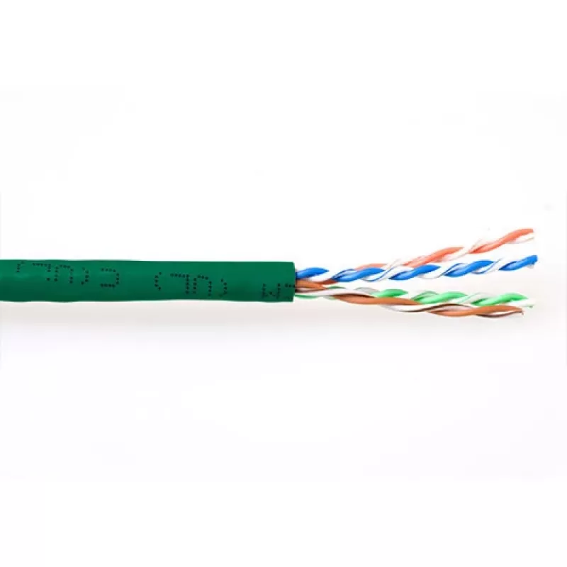 komutacinis kabelis ACT CAT6A U/UTP PVC 305m žalias