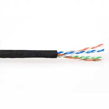 komutacinis kabelis ACT CAT6A U/UTP PVC 305m Juoda