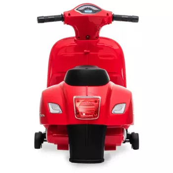 Elektrinis važiuojamas paspirtukas Jamara Vespa Mini — maitinamas baterijomis, 4 ratai, skirtas vaikams nuo 1,6 metų, šviesos, spalvos: juoda / raudona