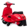 Elektrinis važiuojamas paspirtukas Jamara Vespa Mini — maitinamas baterijomis, 4 ratai, skirtas vaikams nuo 1,6 metų, šviesos, spalvos: juoda / raudona