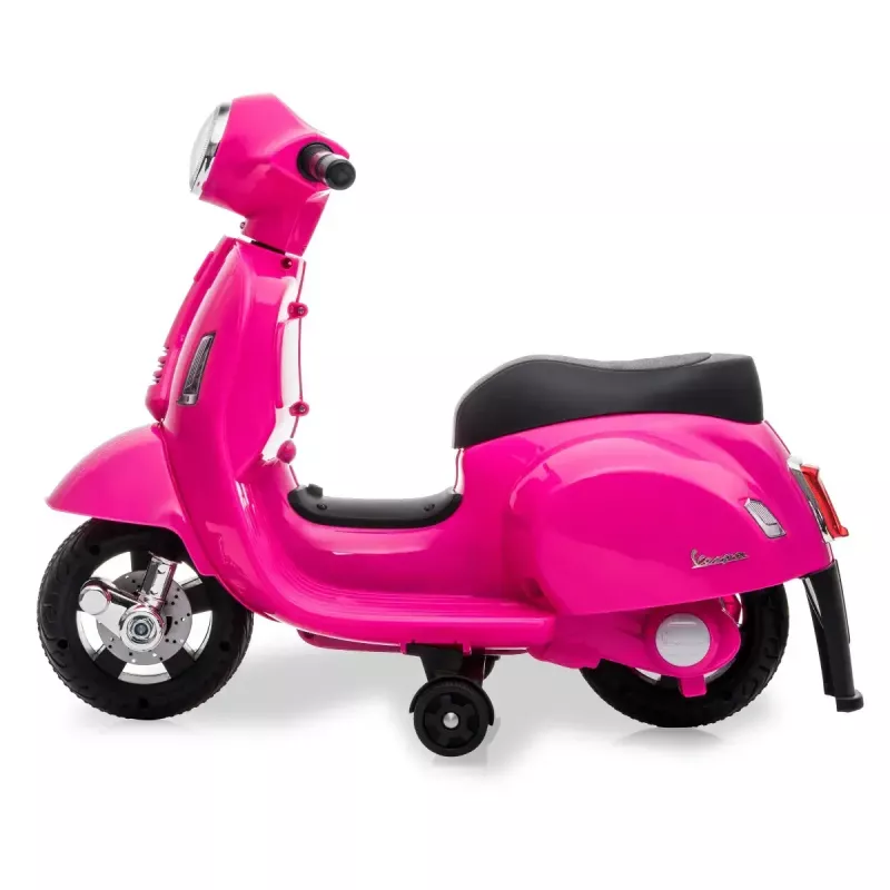 Elektrinis važinėjamas Jamara Vespa Mini paspirtukas, maitinamas baterijomis, 4 ratai, amžius nuo 1,6 metų, šviesos, juodas arba rožinis