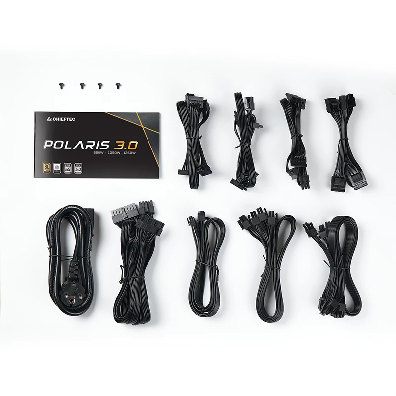 Chieftec Polaris 3.0 1050W maitinimo blokas 20+4 kontaktų ATX ATX juodas