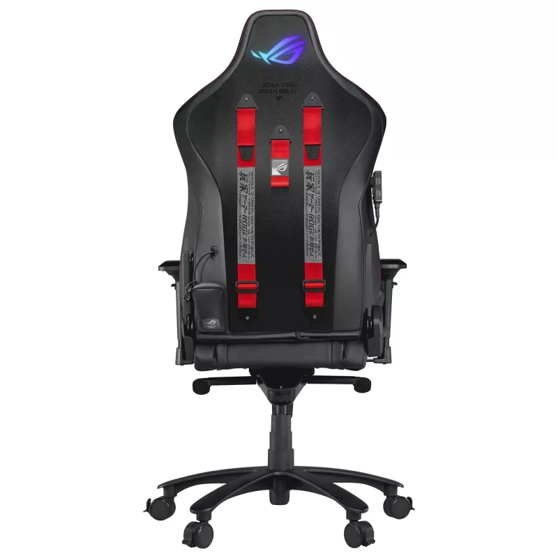 ASUS ROG Chariot X universali žaidimų kėdė su minkšta apmušta sėdyne, juoda