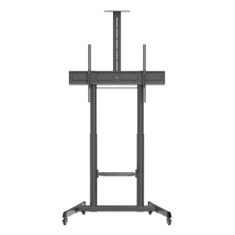 Manhattan Trolley Mount Stand for TV & Monitors (crank handle height adjust), For screens: 37 inch to 120 inch,VESA compatibility:all between 200x200 to 1000x600mm -check the dimensions of the four mounting holes on back of screen to ensure it fits,Max 120kg,1180 to 1630mm