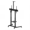 Manhattan Trolley Mount Stand for TV & Monitors (crank handle height adjust), For screens: 37 inch to 120 inch,VESA compatibility:all between 200x200 to 1000x600mm -check the dimensions of the four mounting holes on back of screen to ensure it fits,Max 120kg,1180 to 1630mm