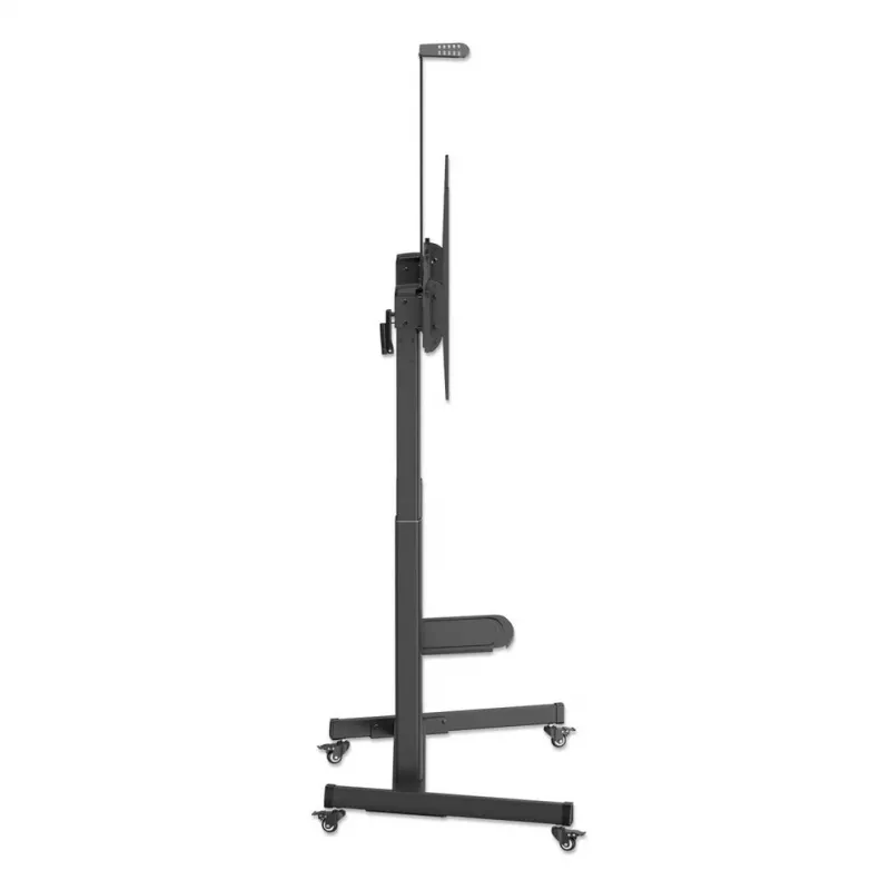 Manhattan Trolley Mount Stand for TV & Monitors (crank handle height adjust), For screens: 37 inch to 120 inch,VESA compatibility:all between 200x200 to 1000x600mm -check the dimensions of the four mounting holes on back of screen to ensure it fits,Max 120kg,1180 to 1630mm