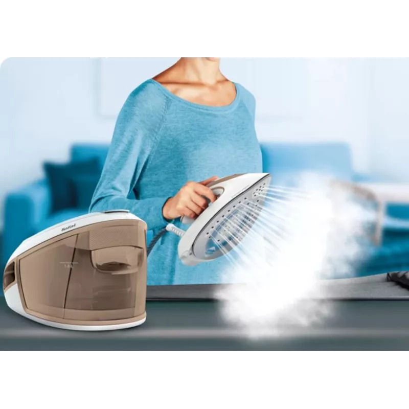 Tefal Express Airglide SV8027 1.8 L Durilium Airglide padas Ruda, Balta