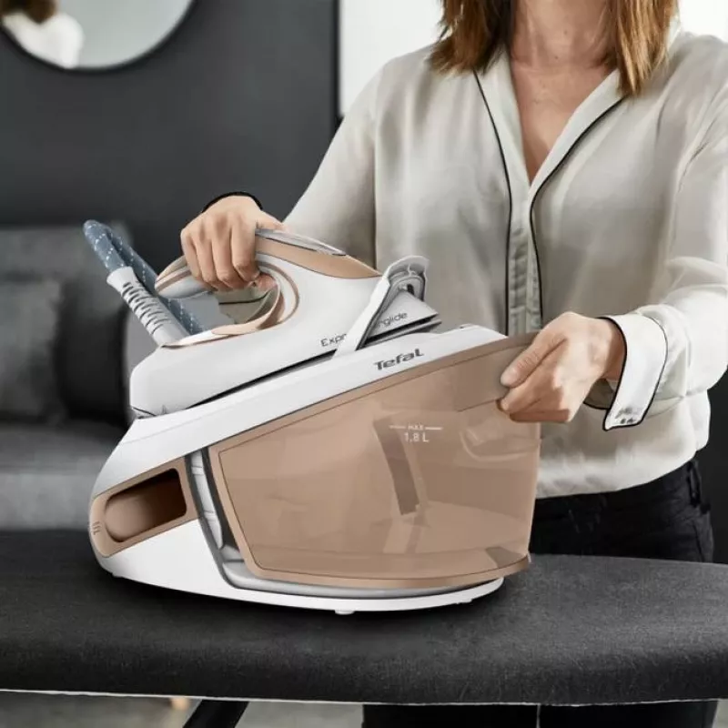 Tefal Express Airglide SV8027 1.8 L Durilium Airglide padas Ruda, Balta