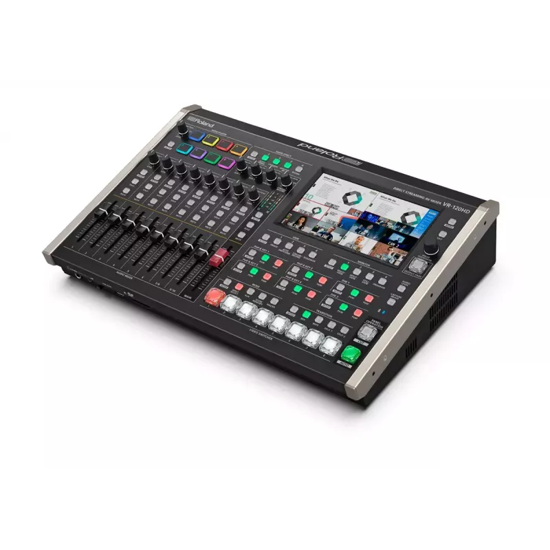 Garso maišytuvas Roland VR-120HD 42 kanalai 24 bitai 48 kHz Juoda