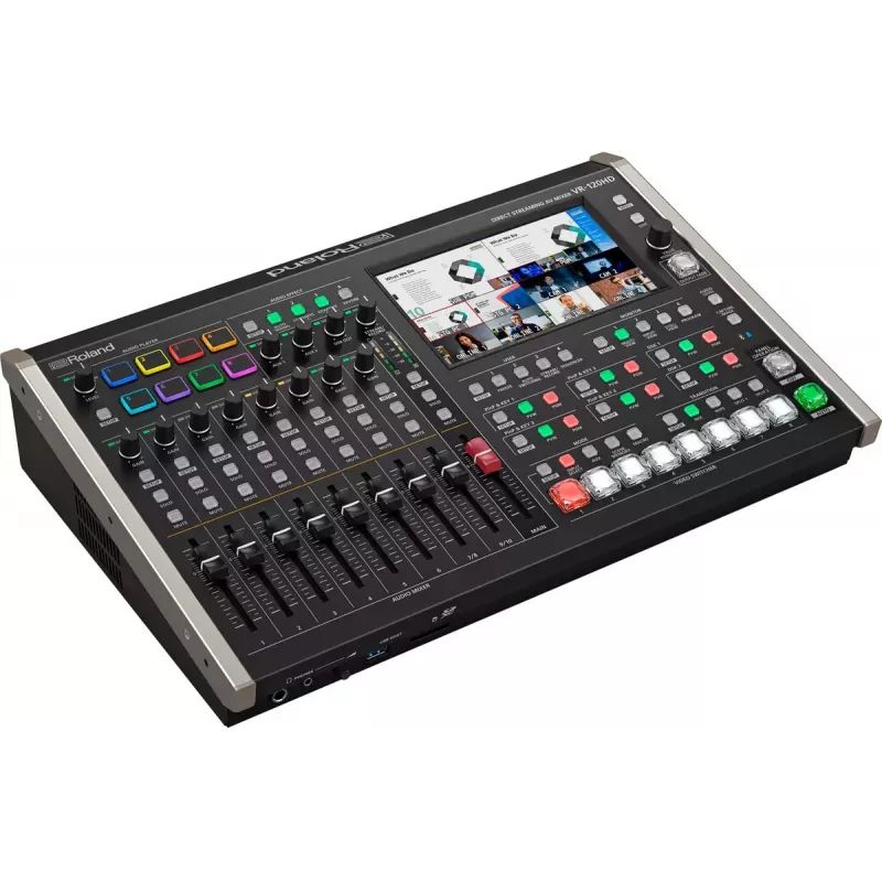Garso maišytuvas Roland VR-120HD 42 kanalai 24 bitai 48 kHz Juoda