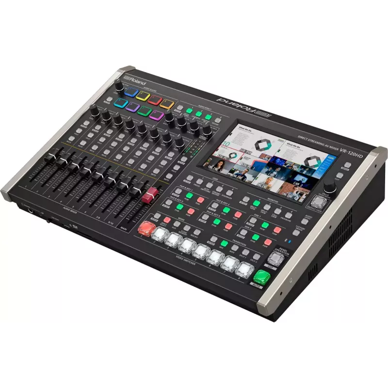 Garso maišytuvas Roland VR-120HD 42 kanalai 24 bitai 48 kHz Juoda