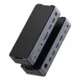 eSTUFF GLB232006 nešiojamojo kompiuterio dokas/portų replikatorius Laidinis USB 3.2 Gen 1 (3.1 Gen 1) Type-C Aliuminis, Juodas