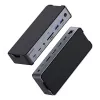 eSTUFF GLB232006 nešiojamojo kompiuterio dokas/portų replikatorius Laidinis USB 3.2 Gen 1 (3.1 Gen 1) Type-C Aliuminis, Juodas