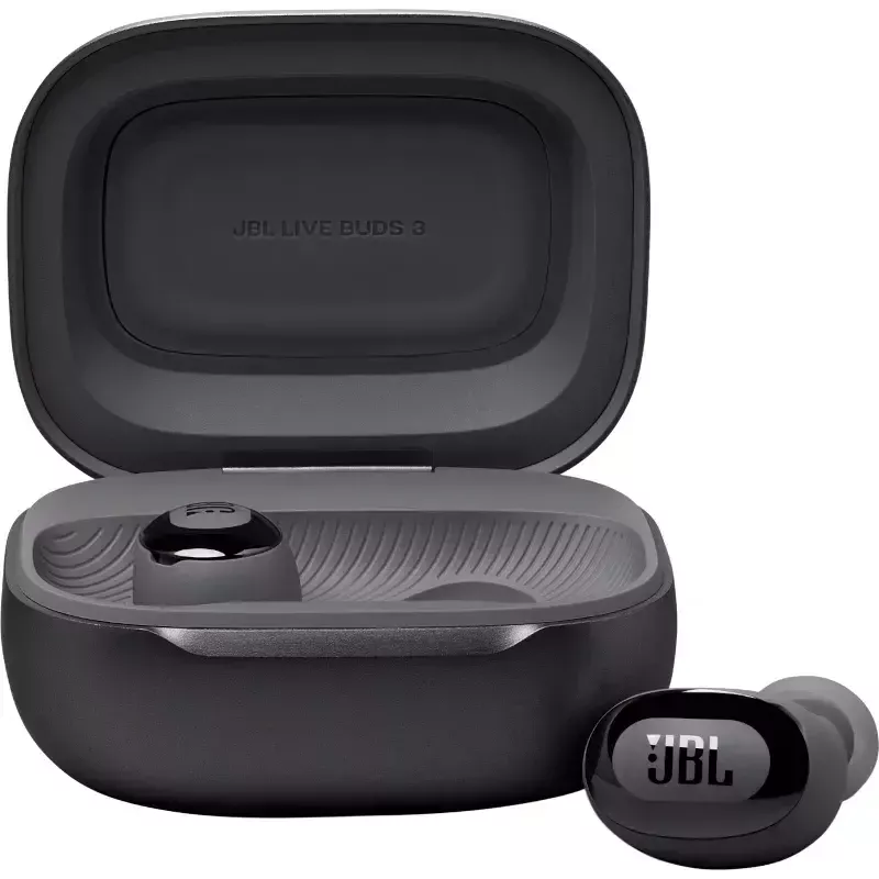 JBL Live Buds 3 belaidės ausinės į ausis Skambučiams / Muzikai / Sportui / Kasdienai Juoda